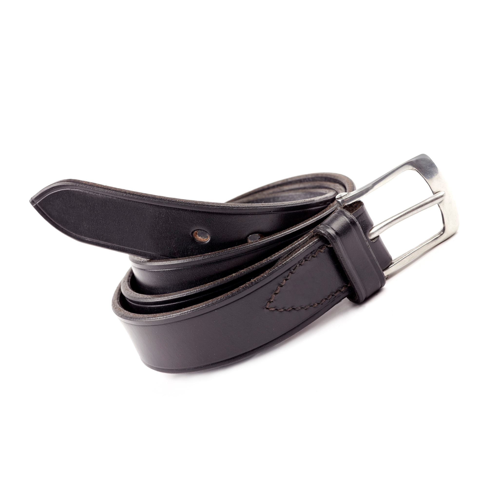 J. Highet Saddler Mens Black Leather Belt