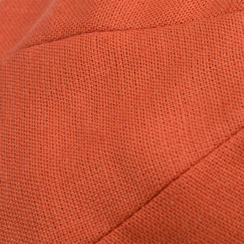Fox Linen Plainweave Orange 30's 8 Panel Cap