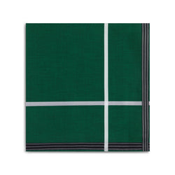 Simonnot Godard "Socotra" Pocket Square in Green