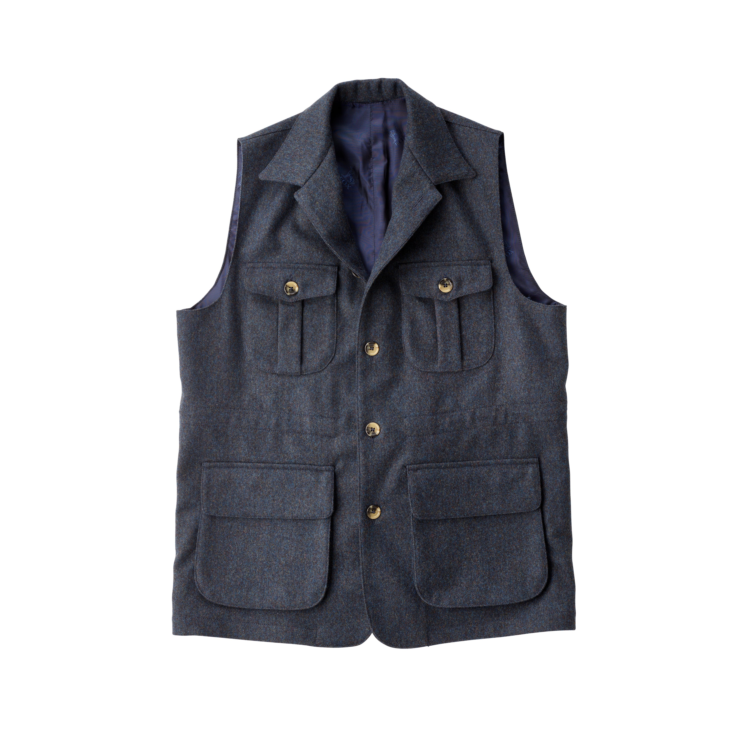 The Fox Runnington Blue Gilet