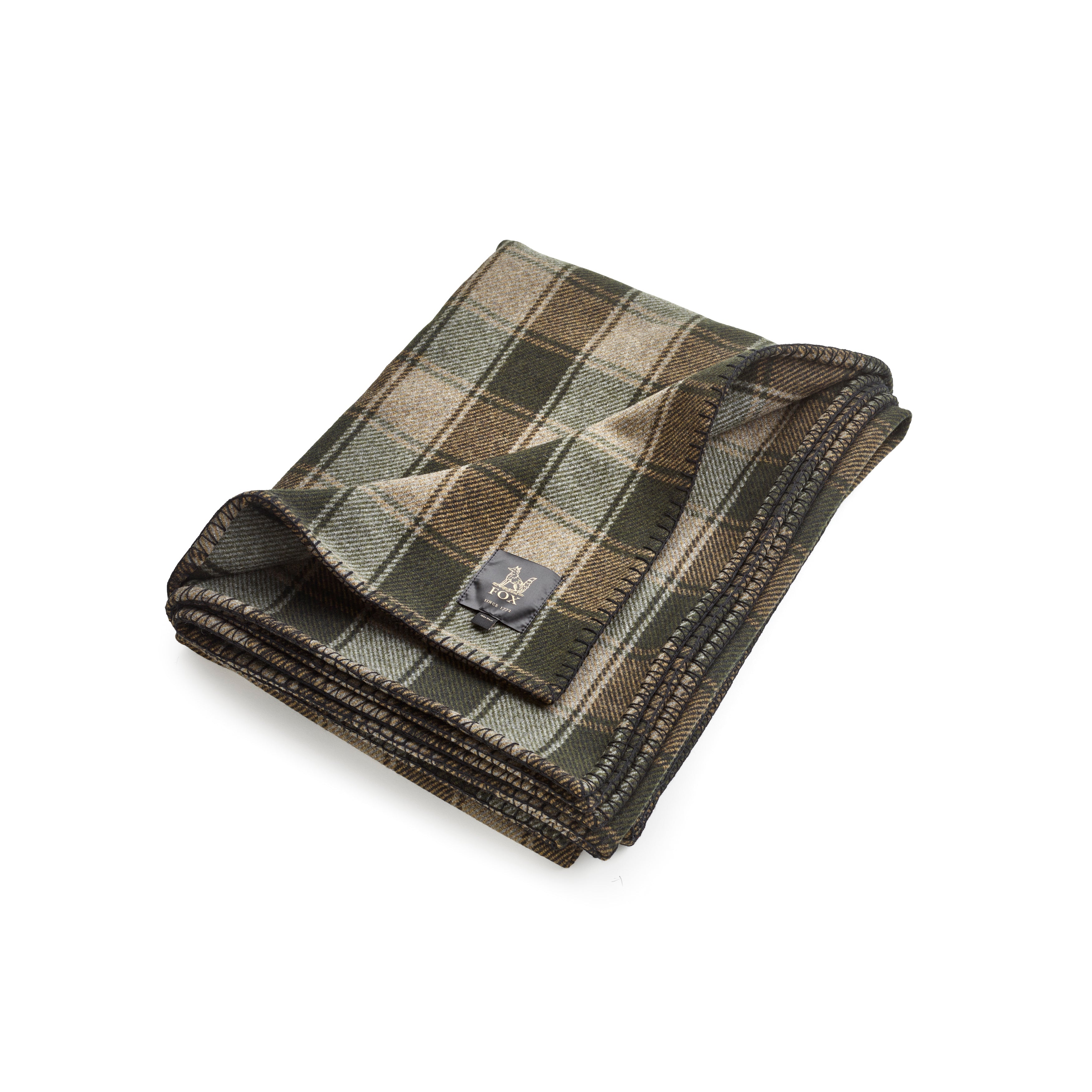 Fox Brothers Khaki Edington Throw