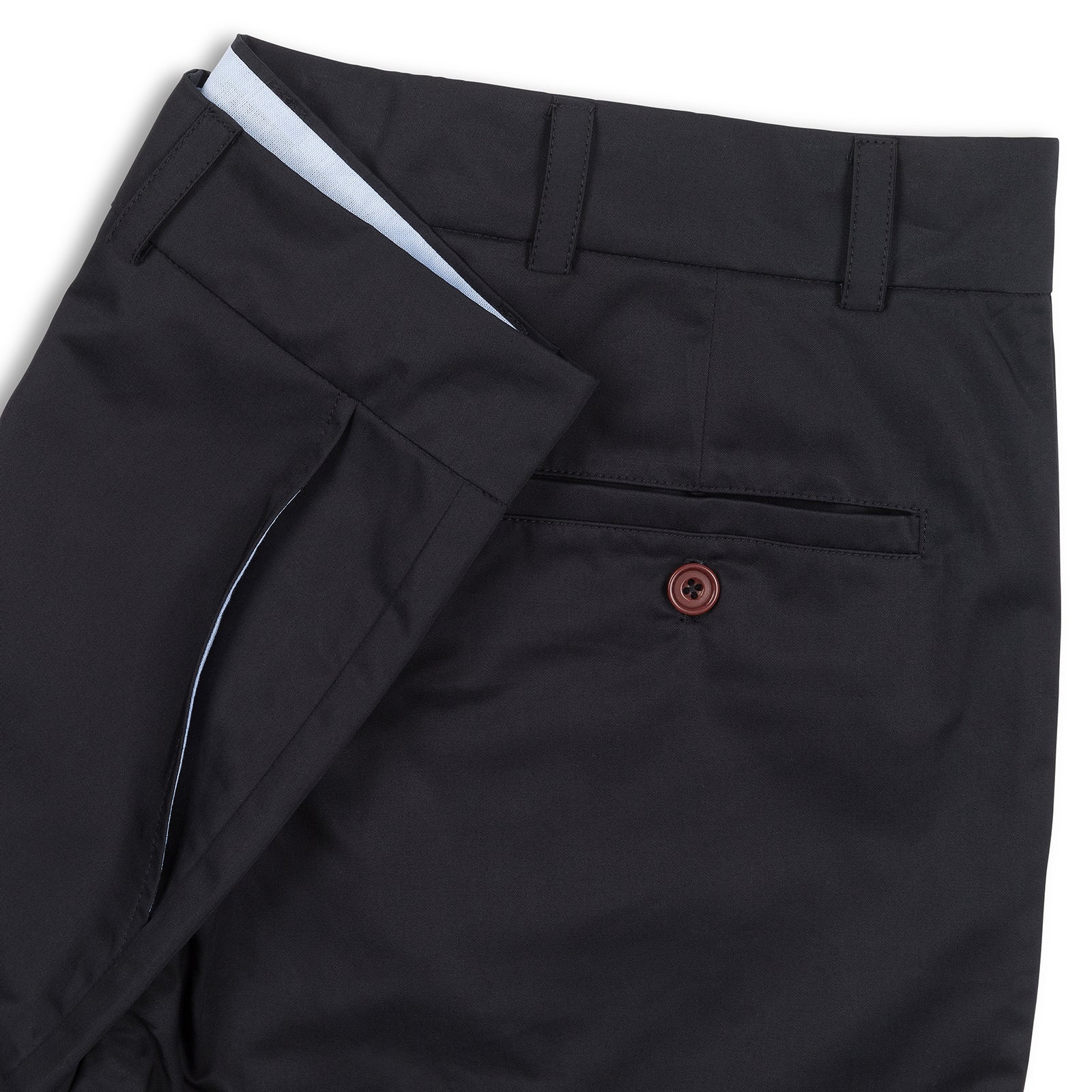 The Merchant Fox Cotton Shorts in Black