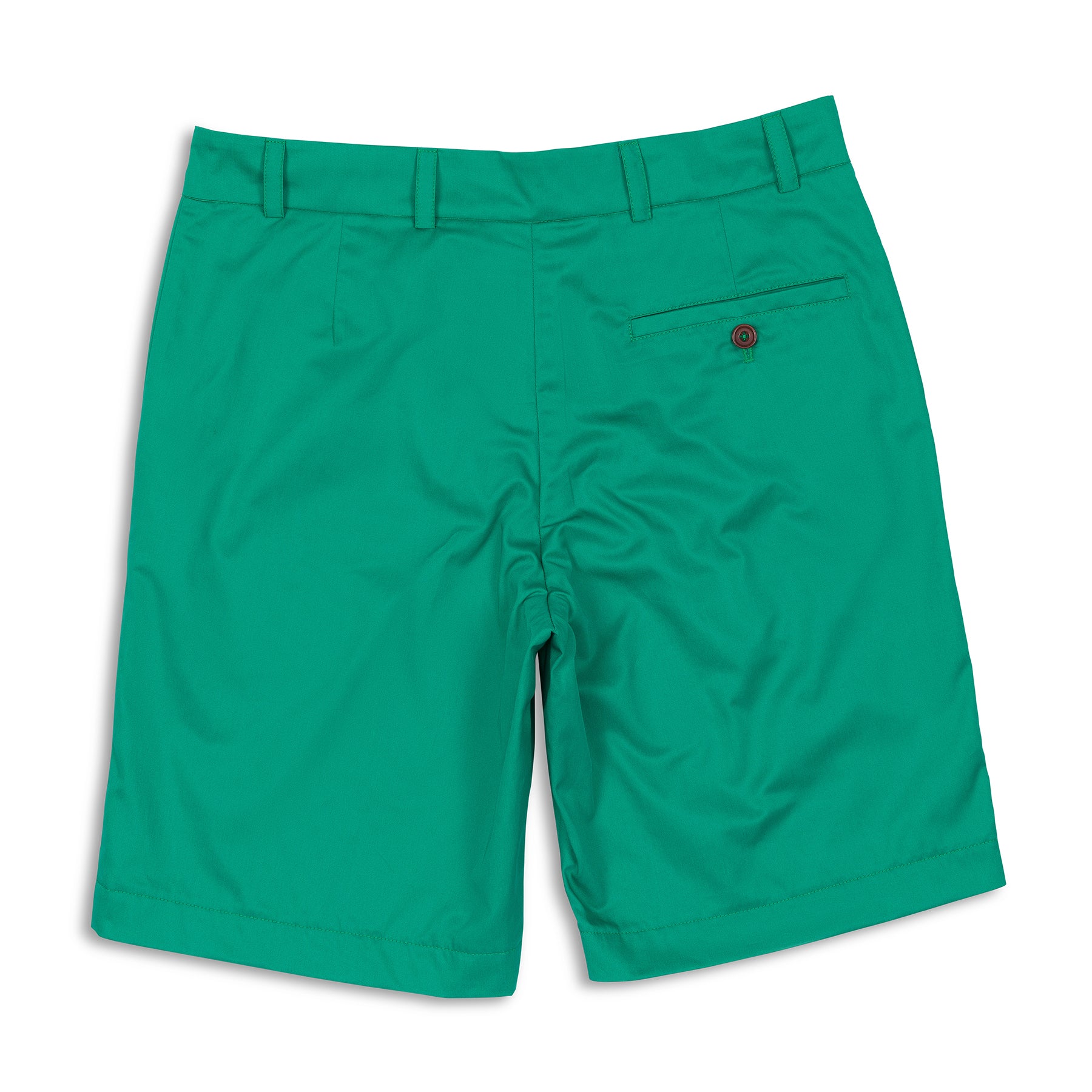 The Merchant Fox Cotton Shorts in Emerald Green