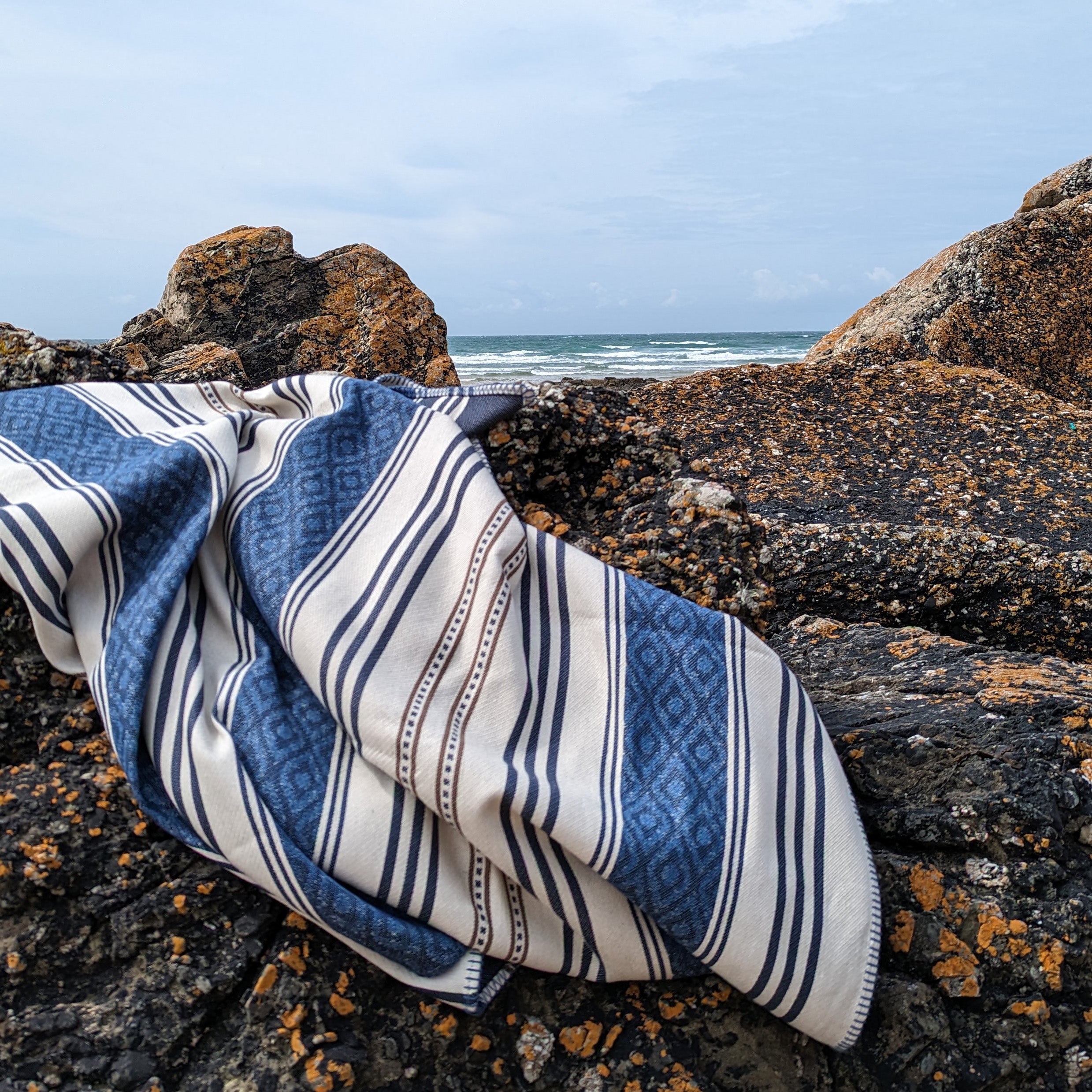 The Ladye Bay Striped Blanket
