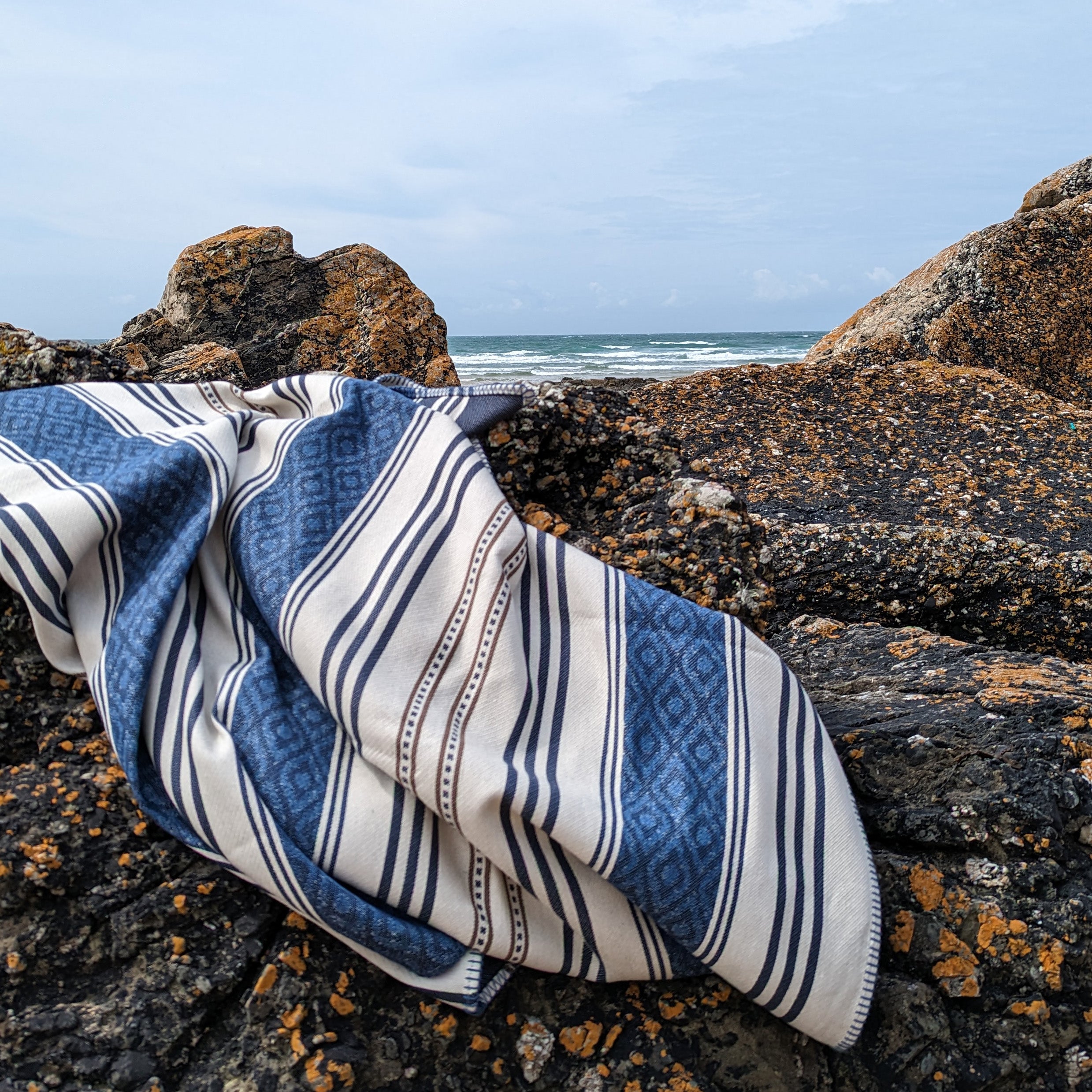 The Ladye Bay Striped Throw