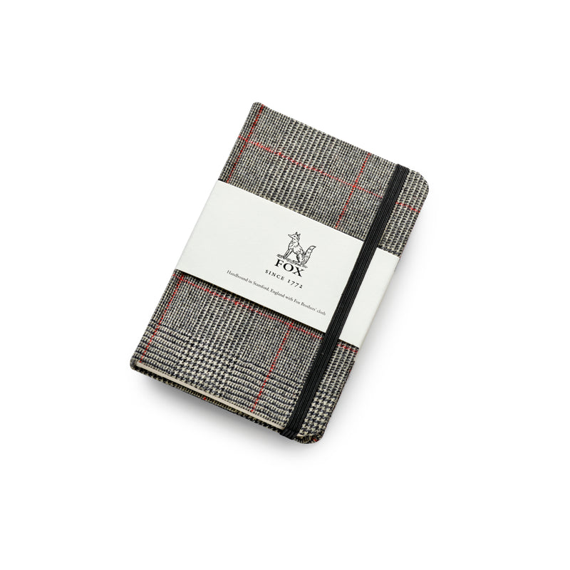 Fox Prince of Wales Check with Red Deco Pocket Notebook