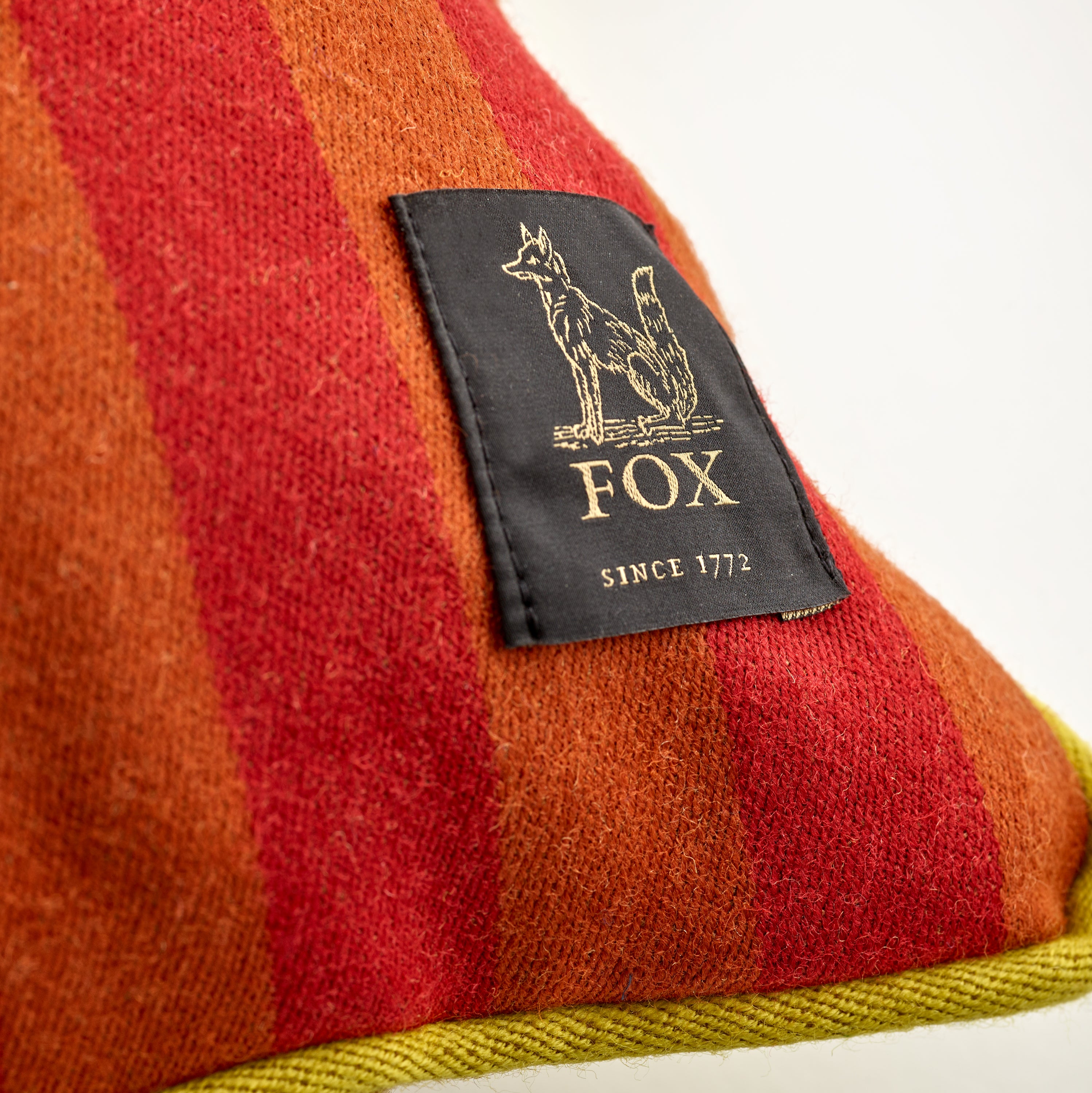 Fox Stripe Yellow & Orange Cushion Cover