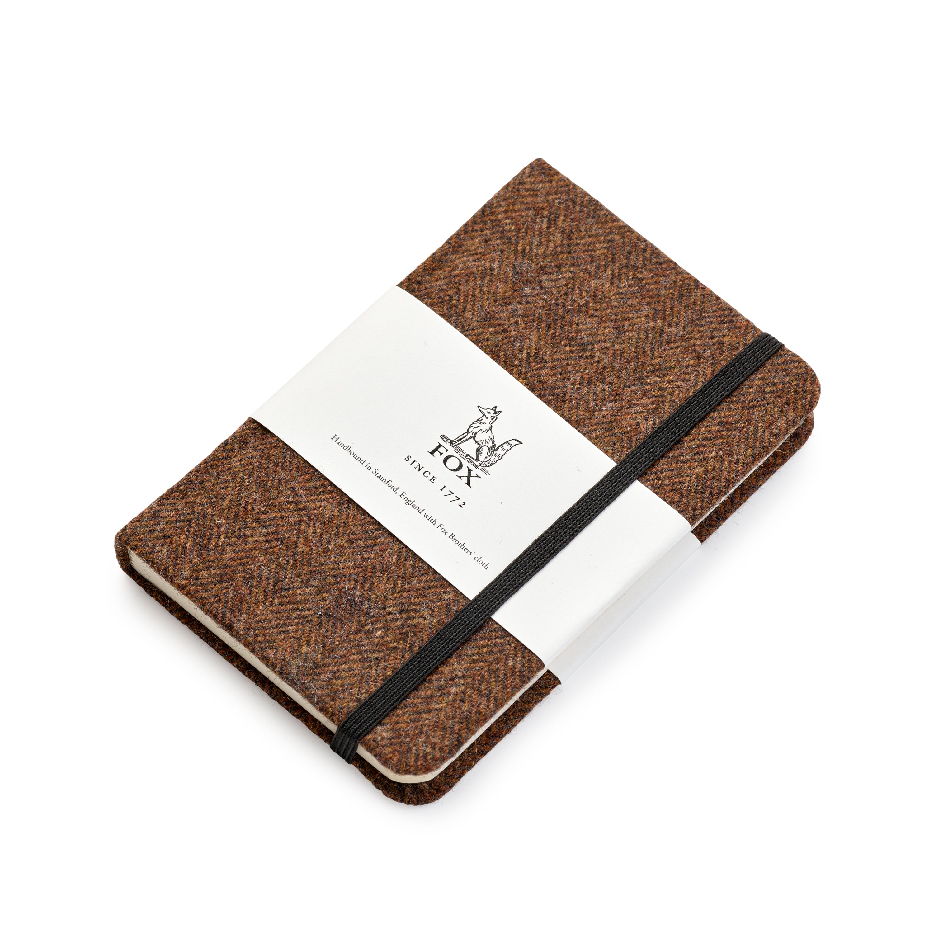 Fox Brown Herringbone Pocket Notebook