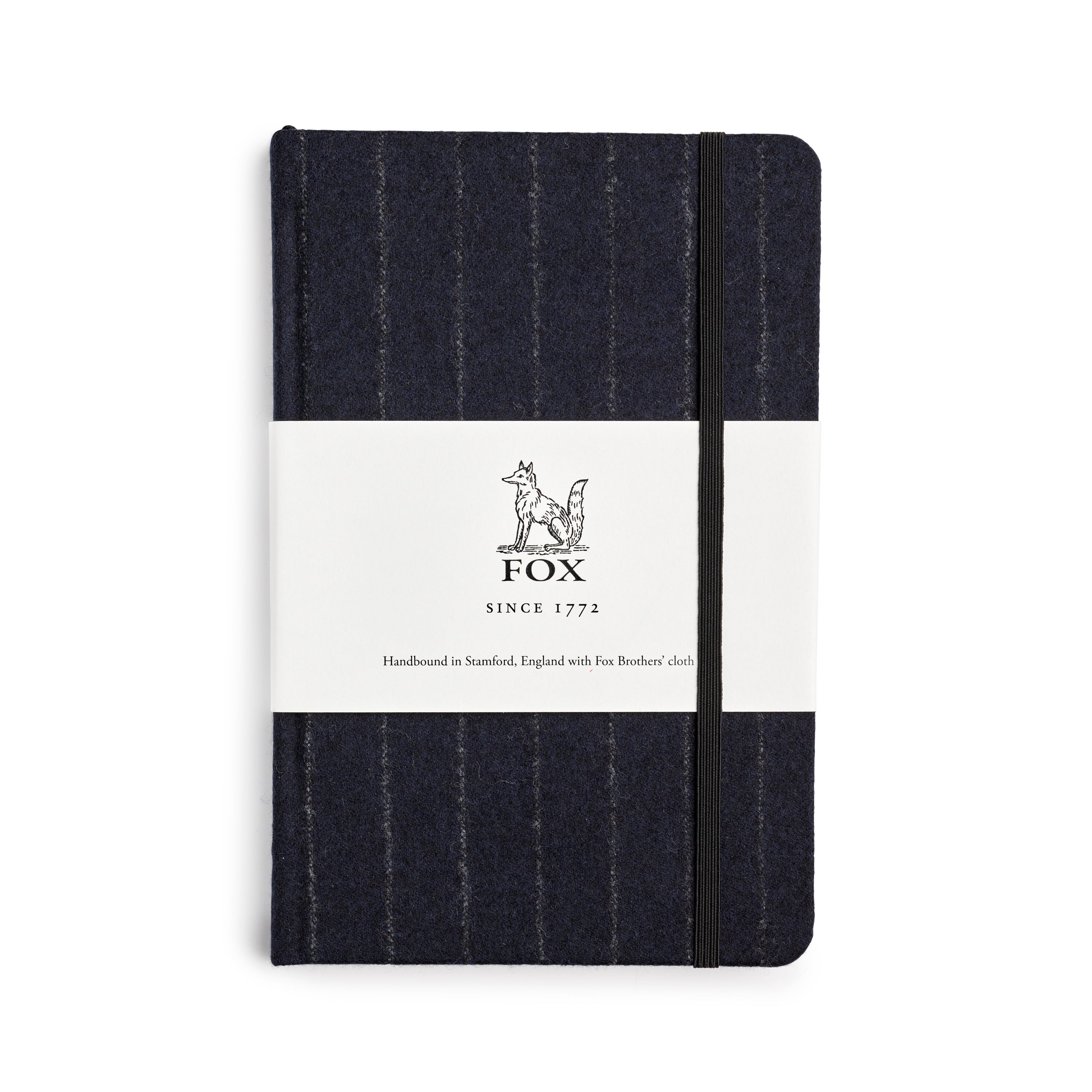 Navy Stripe Medium Notebook