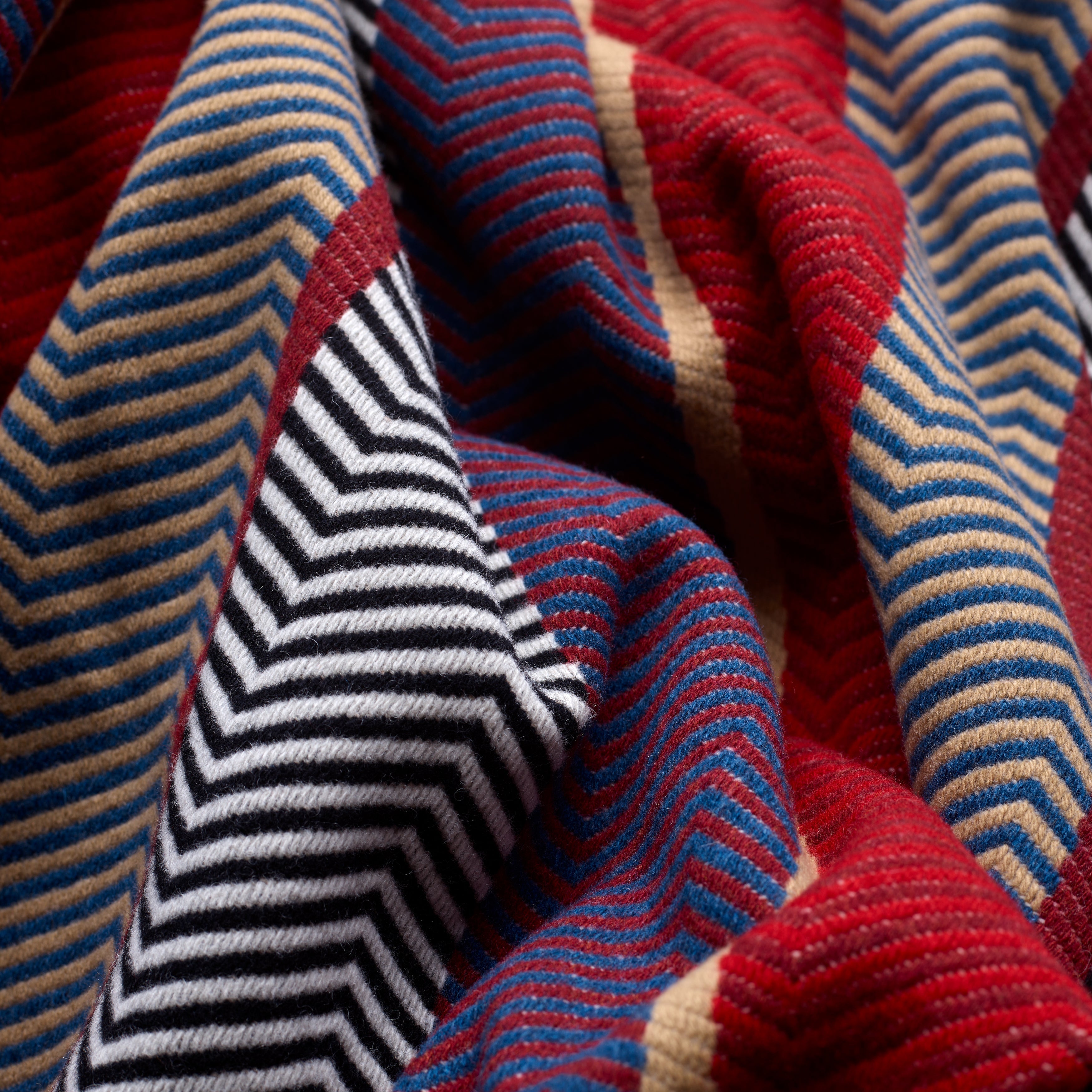 Fox Autumn Herringbone Stripe Throw