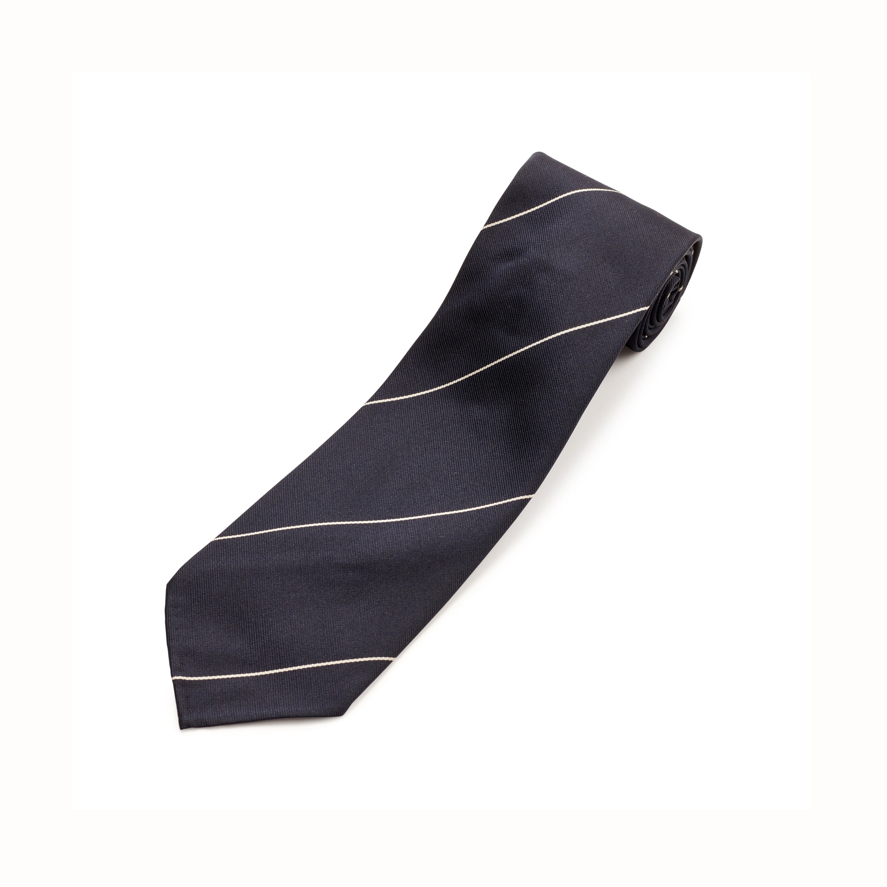 Tie Your Tie Navy Silk Stripe Tie