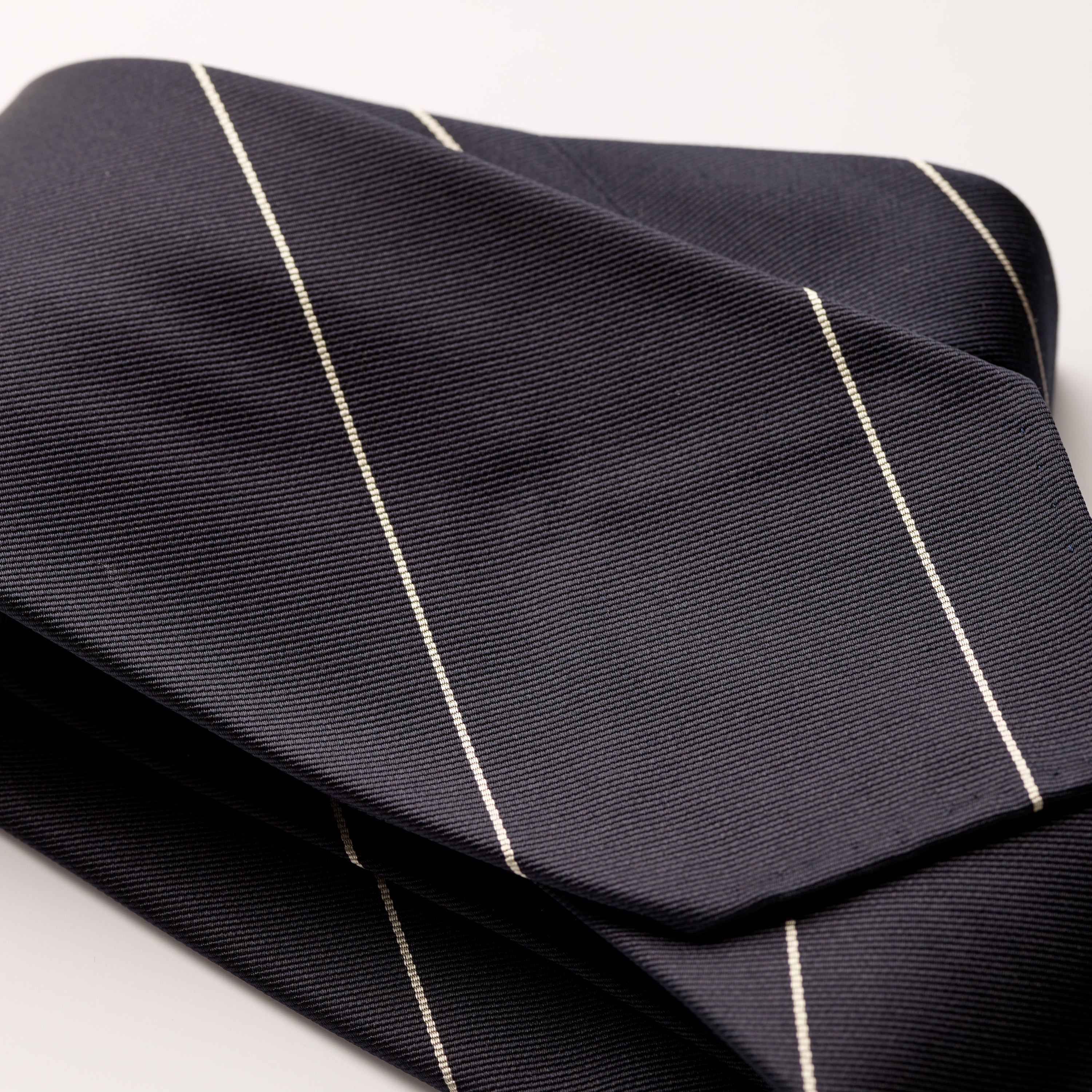 Tie Your Tie Navy Silk Stripe Tie