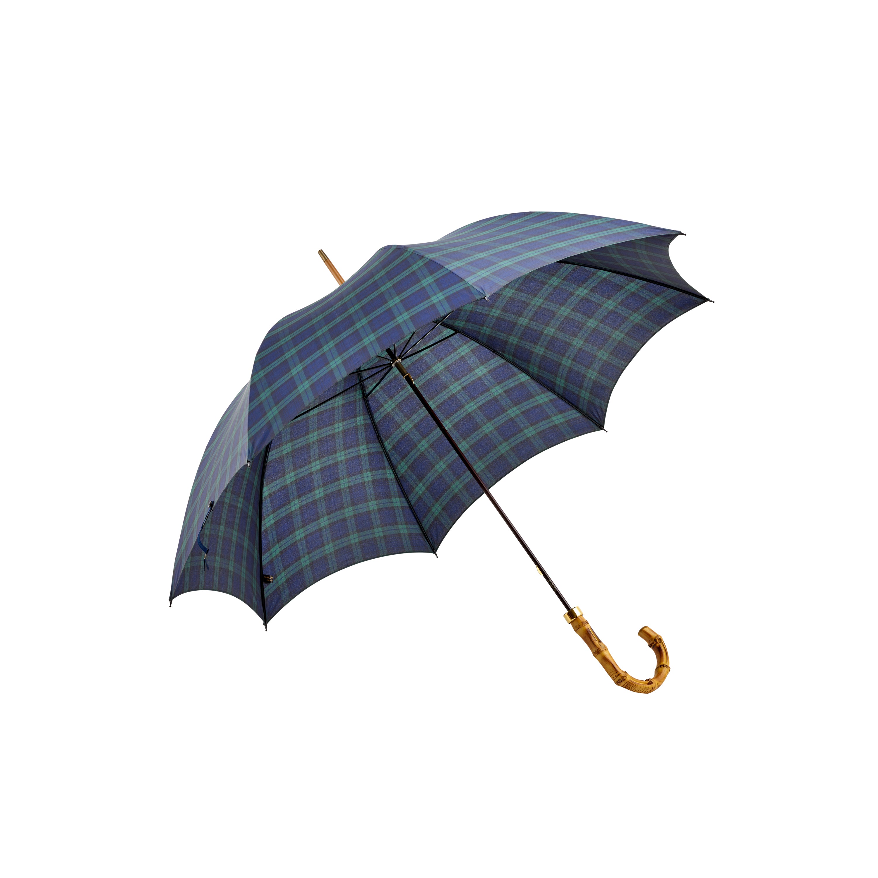 Fox Umbrellas Whangee Handle Tartan Umbrella