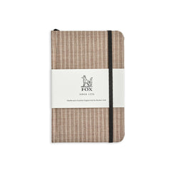 Fox Warm Taupe Stripe Pocket Notebook