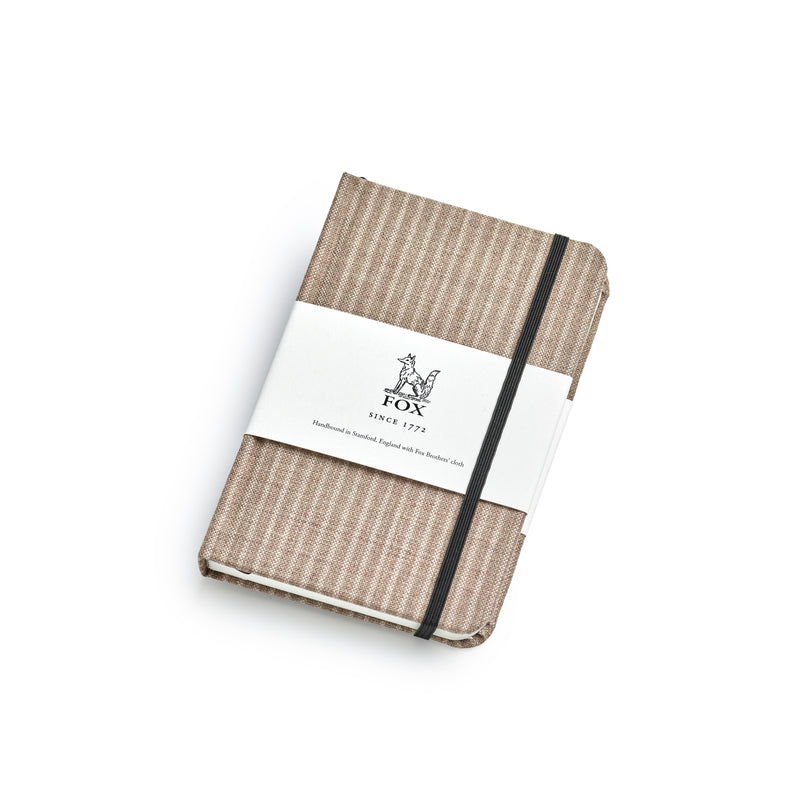 Fox Warm Taupe Stripe Pocket Notebook