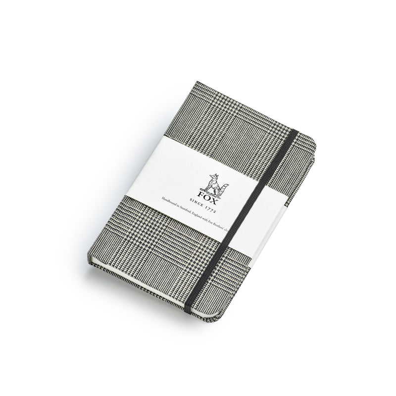 Fox Classic Prince of Wales Black Check Pocket Notebook