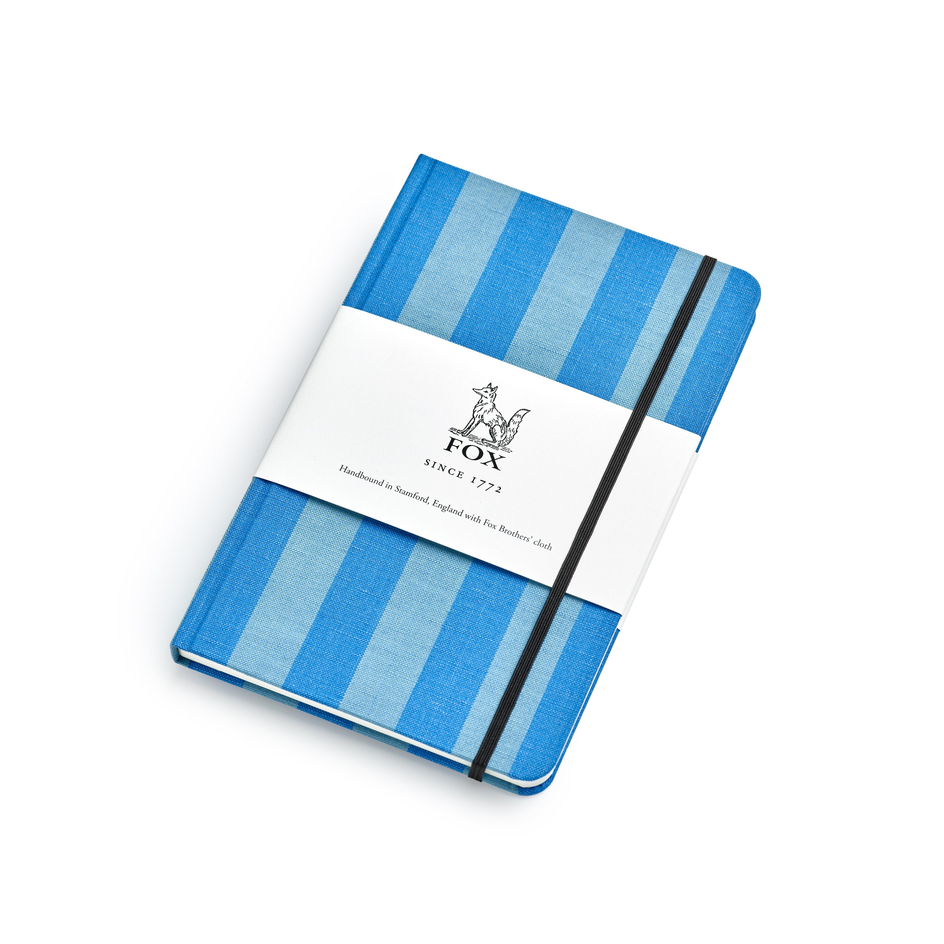 Fox Duck Egg & Sky Blue Sporting Stripe Medium Notebook