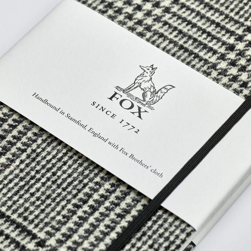 Fox Classic Prince of Wales Check Tweed Pocket Notebook