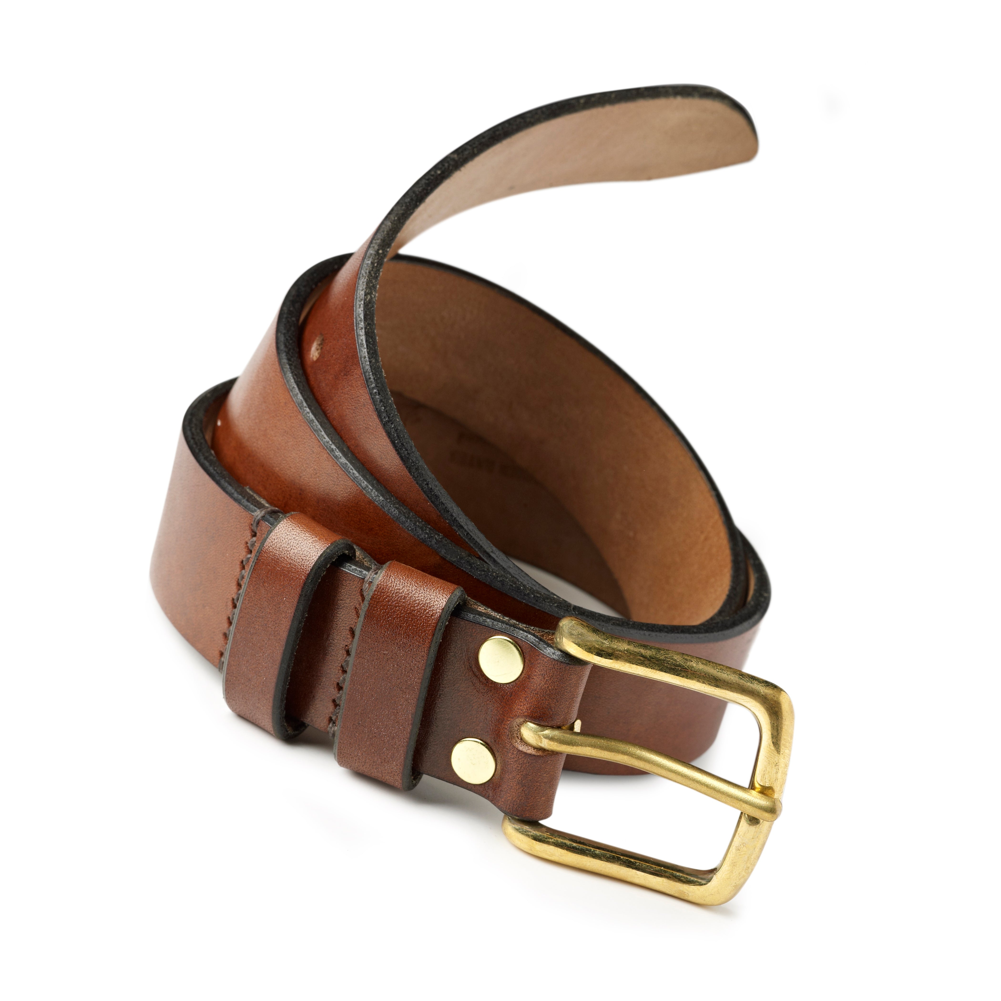 Tanner Bates Men's Oak Bark Leather Belt