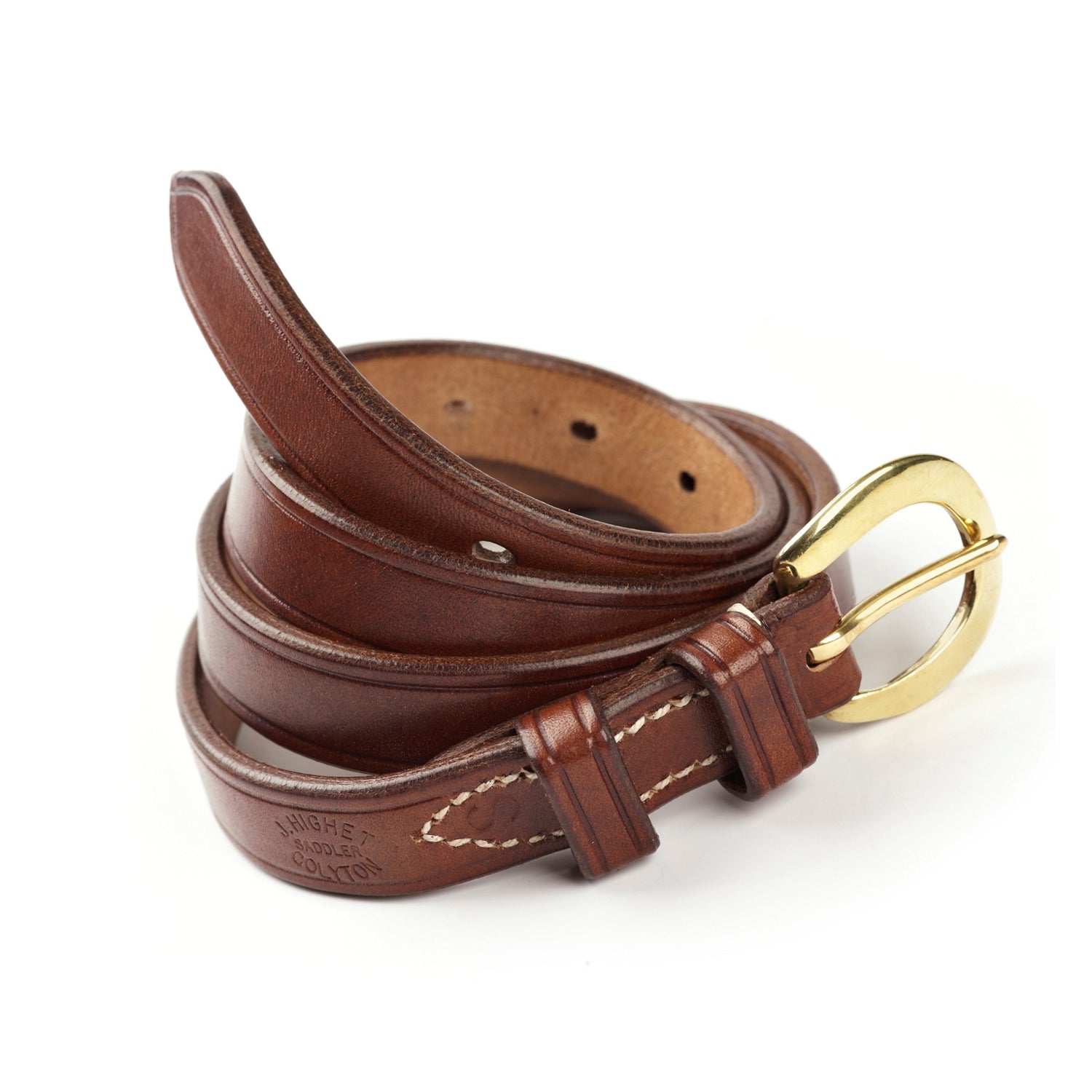 J. Highet Saddler Ladies Oak Bark Leather Belt