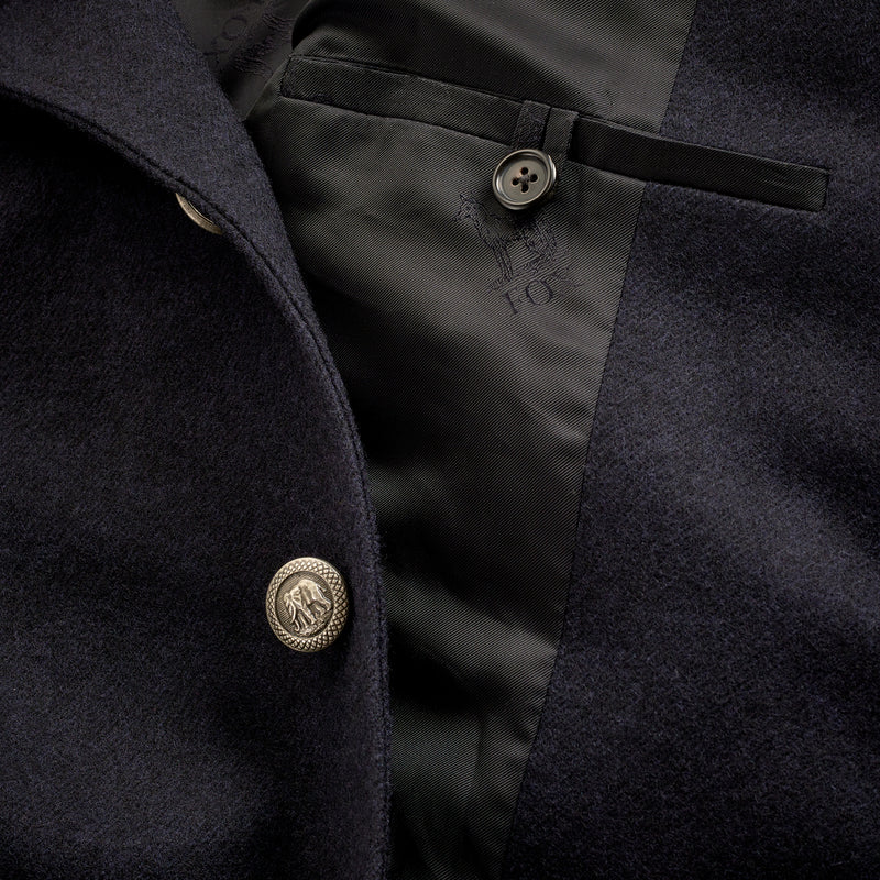 Fox Flannel Navy Borestière Jacket