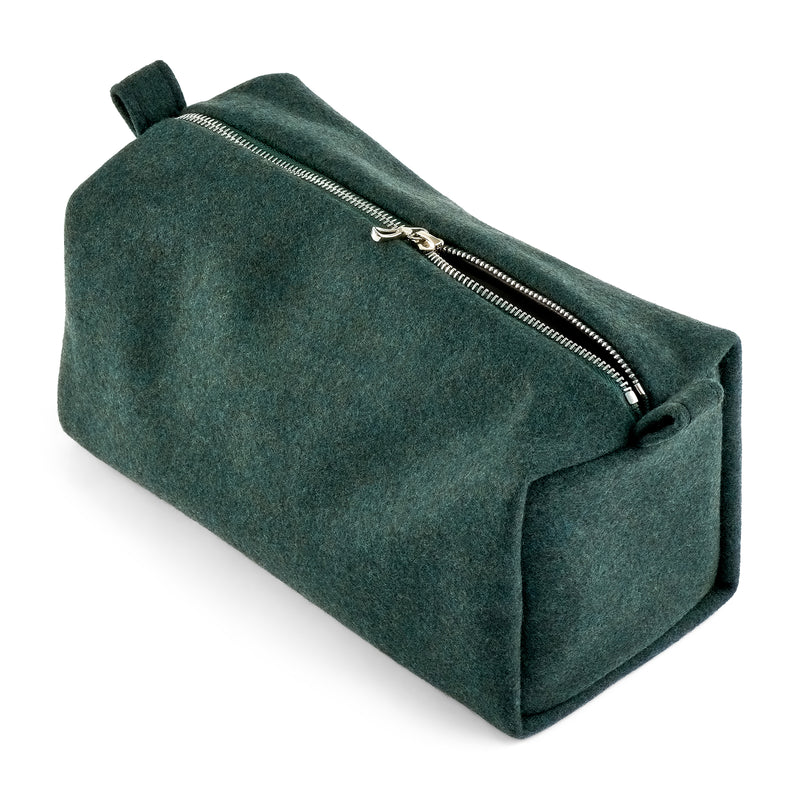 The Housekeeper - Mélange D.R. Harris Green Large Wash Bag
