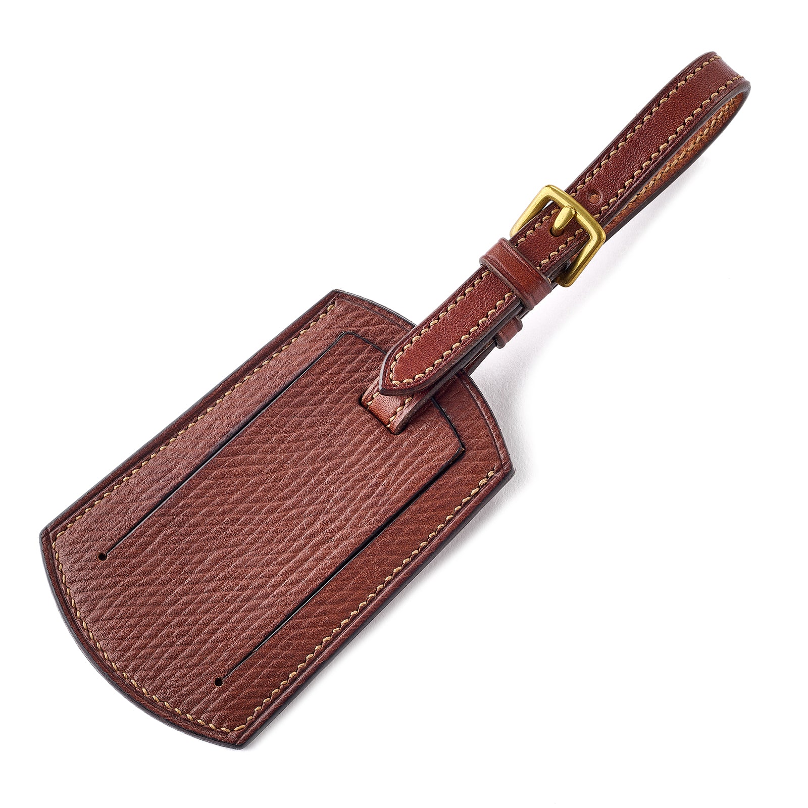 Fox X Baker's Leather Luggage Tag