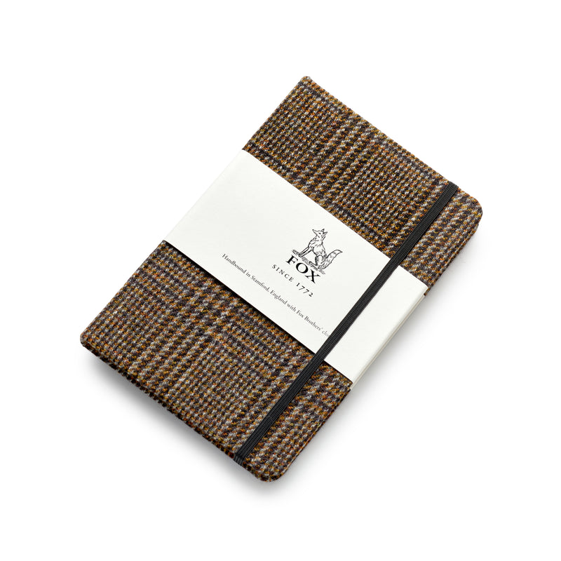 Fox Brown & Camel Check Medium Notebook