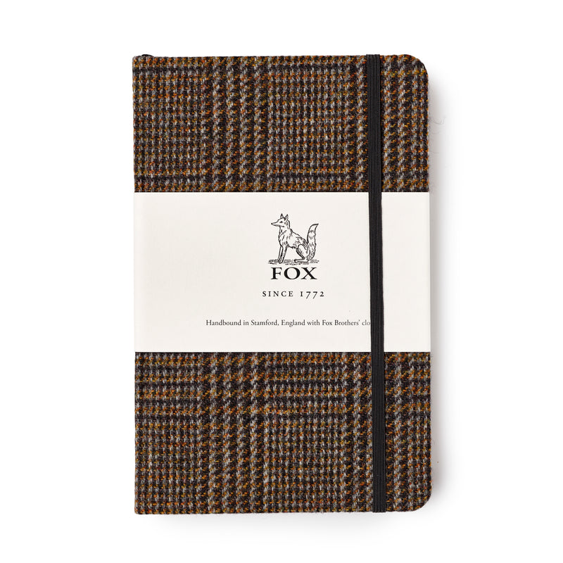 Fox Brown & Camel Check Medium Notebook
