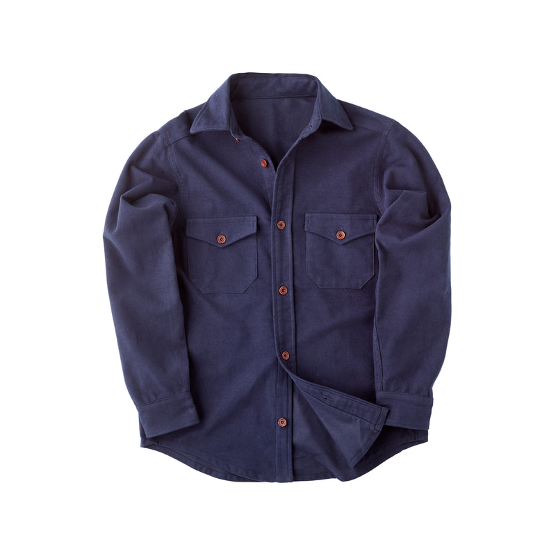 Navy Moleskin Shirt