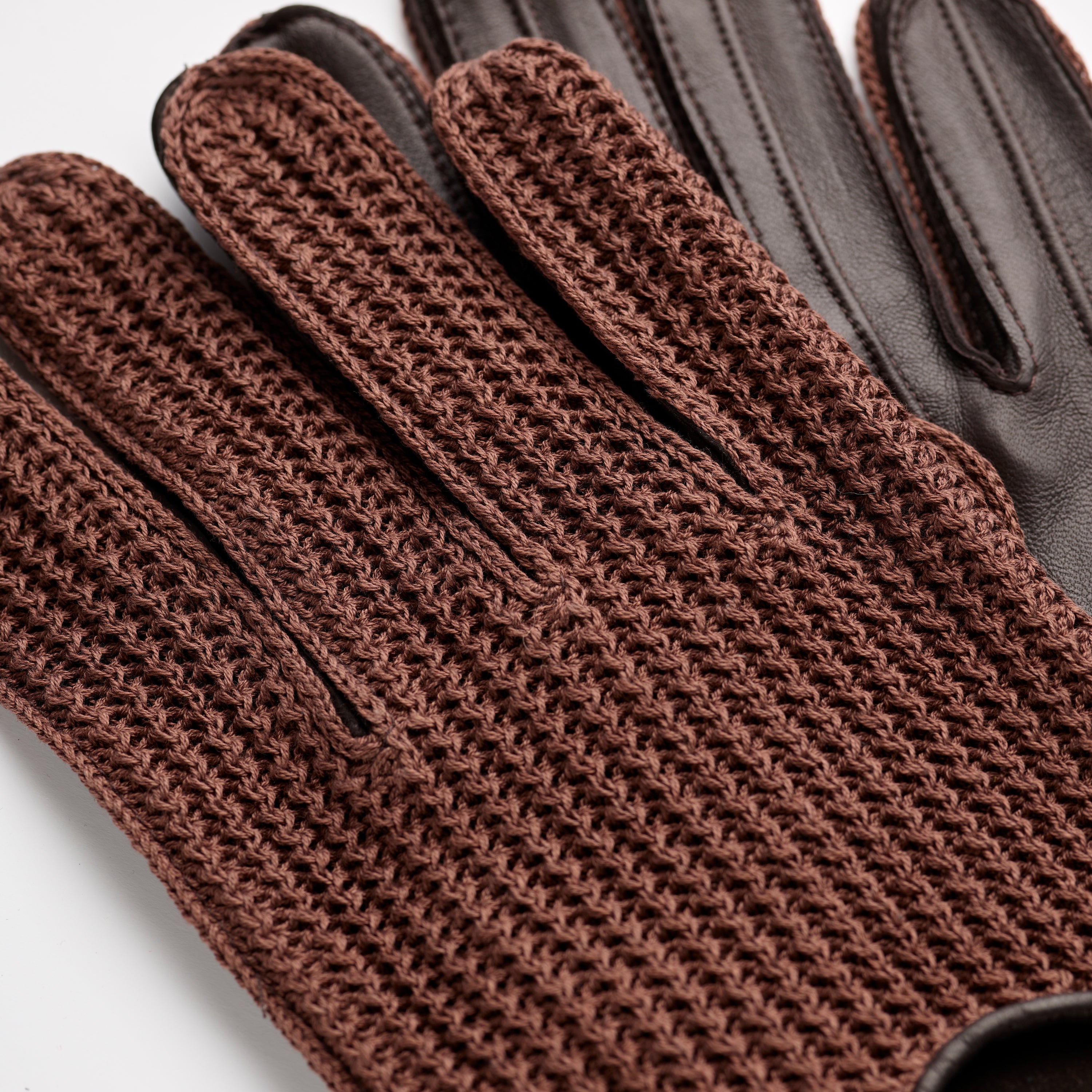 Fox Nappa Lambskin Leather Driving Gloves