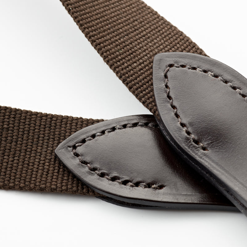 Chocolate Brown Belt with Dark Havana Leather Buckle