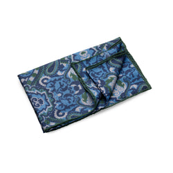 Paolo Albizzati Cerulean Blue & Dark Sea Green Lightweight Scarf